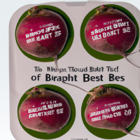 Vacuum packaging label for ready-to-eat beets. Three beets are shown with the words 